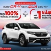 Honda Việt Nam hỗ trợ 100% thuế trước bạ cho khách mua xe Honda CRV
